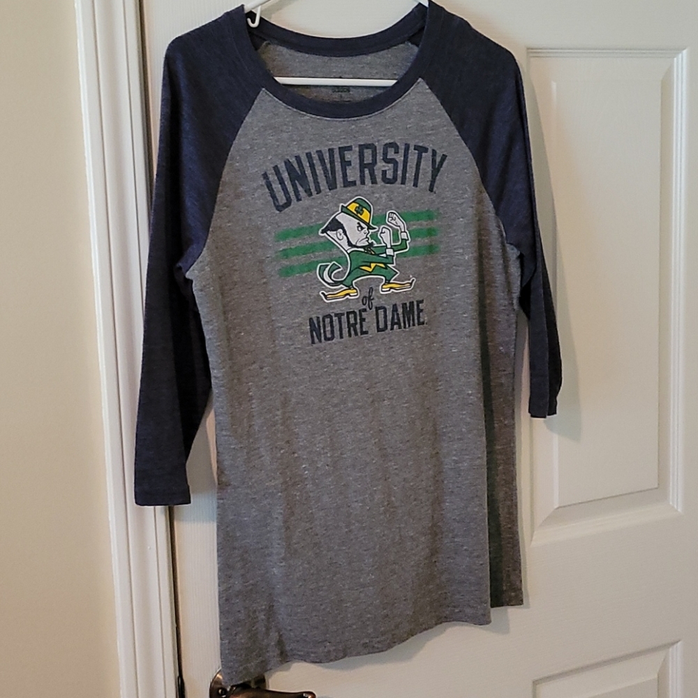 Adidas ft. Notre Dame shirt. size L